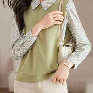 Commuting temperament tops tender Casual hoodie for women