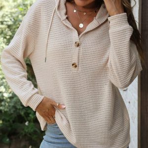 Hooded pure loose Casual all-match hoodie for women