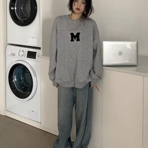 Round neck plus velvet coat thick hoodie