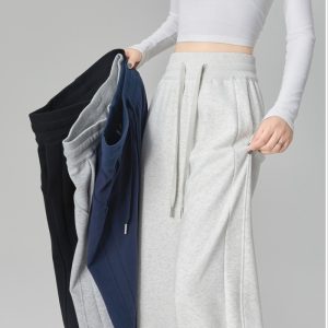 Winter wide leg pants Casual sweatpants for women