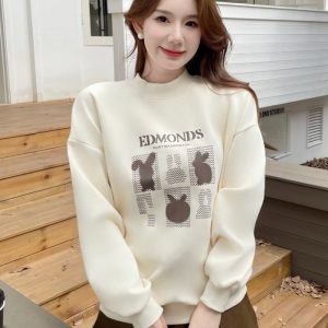 Western style pullover loose coat Casual thick hoodie