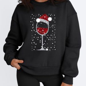Round neck christmas printing hoodie for women