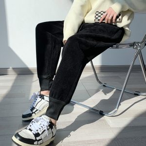 Large yard Casual sweatpants loose nine pants for women