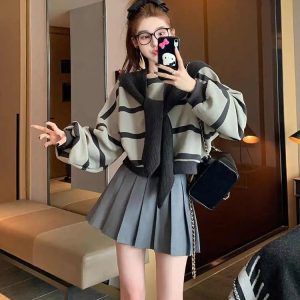 Stripe niche shawl spring and autumn hoodie