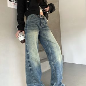 Low-waist casual pants American style jeans for women