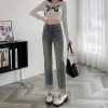 Straight pants nine tenths slim high quality retro pants