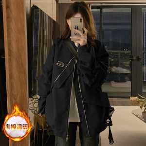 Clip cotton retro baseball uniforms winter thick coat