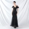 Sling sequins dress sexy gauze evening dress
