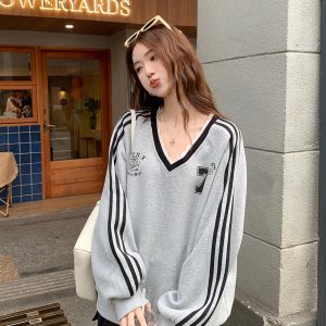 Casual long sleeve tops mixed colors lace hoodie