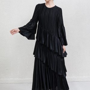 Fold autumn and winter France style dress for women