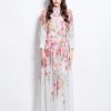Spring and summer vacation painting flowers dress